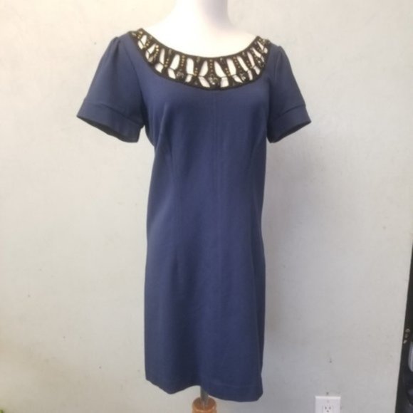 Laundry Shelli Segal beaded embroider dress size 8 (29) - Picture 2 of 8